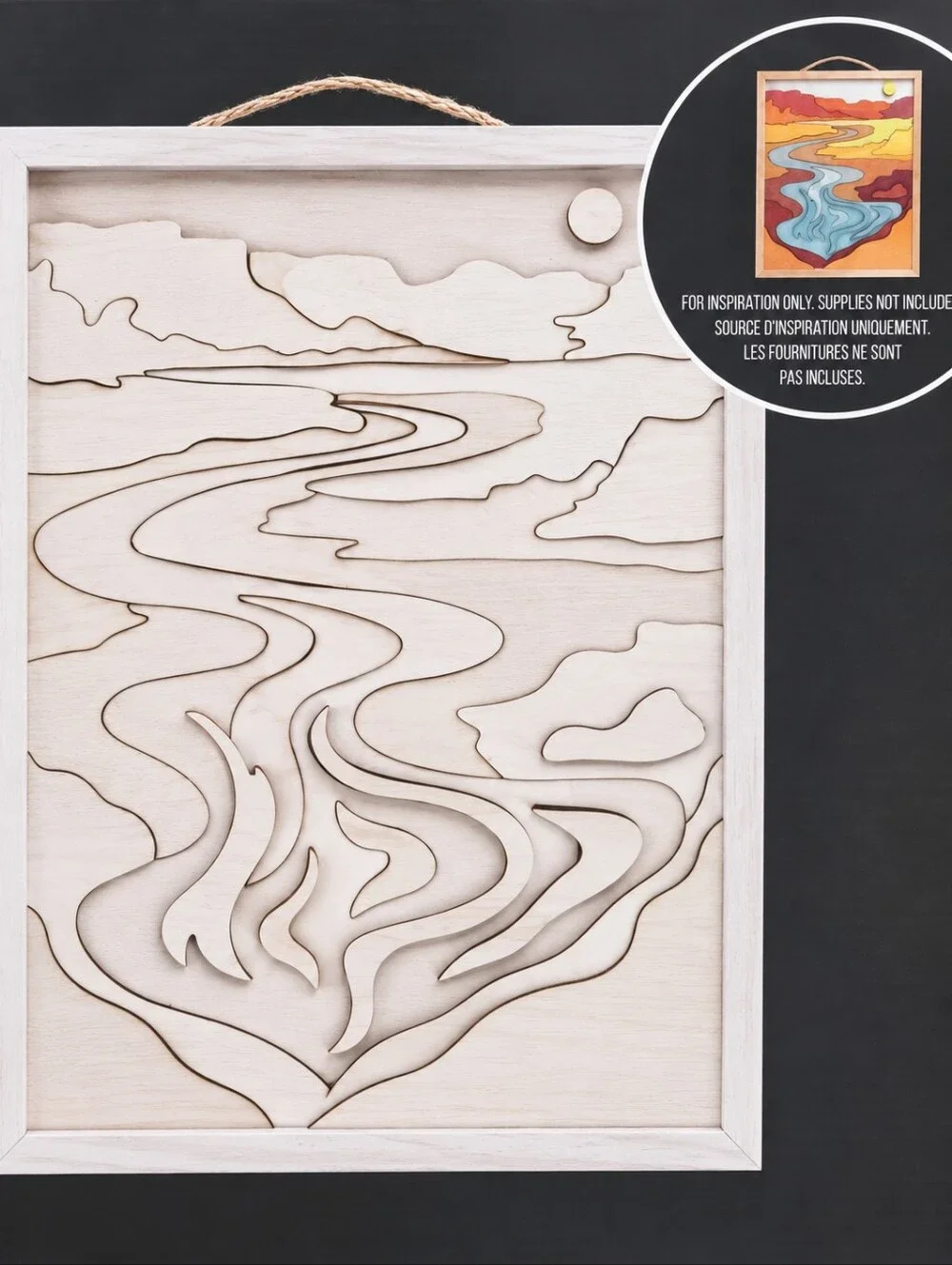 NWT - Make Market DIY Tan Wood Décor Kit - Natural Wood - Sz 9.4
